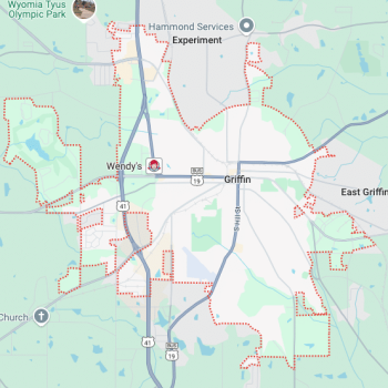 Griffin, GA town map